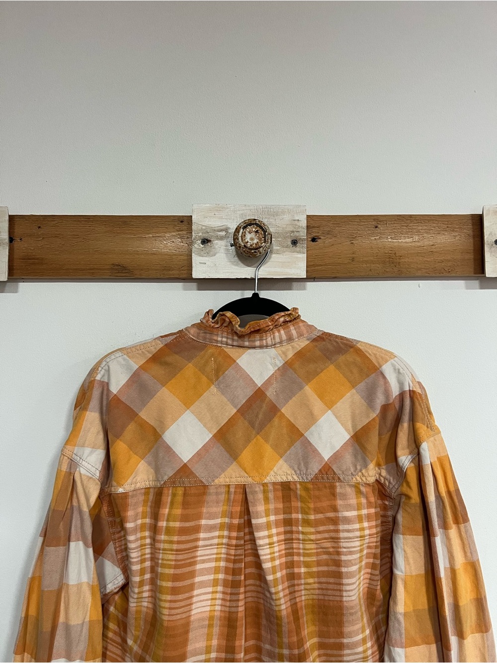We the Free Emily Plaid Crop Snap Front Top - Picture 9 of 12